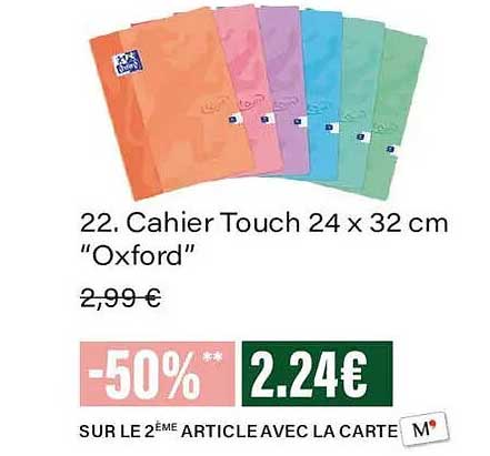 22. Cahier Touch 24 x 32 cm “Oxford”