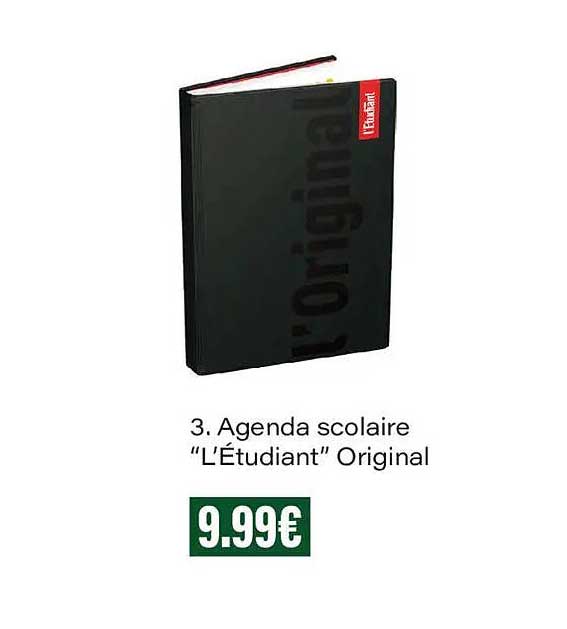 3. Agenda scolaire “L’Étudiant” Original