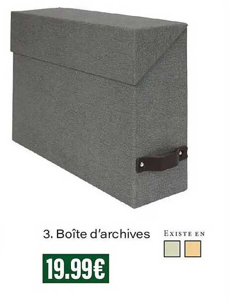3. Boîte d’archives