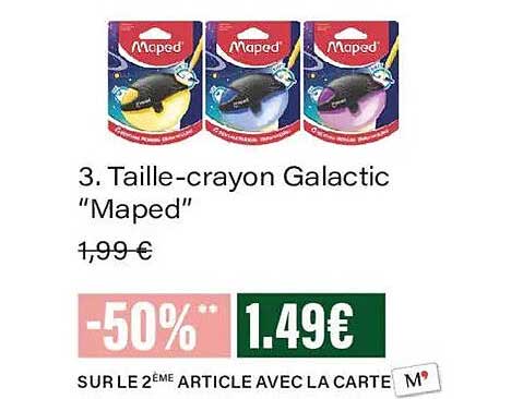 3. Taille-crayon Galactic “Maped”