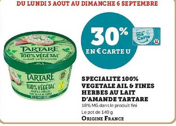30% EN ÉCARTE U