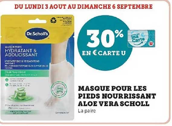 30% EN € CARTE U