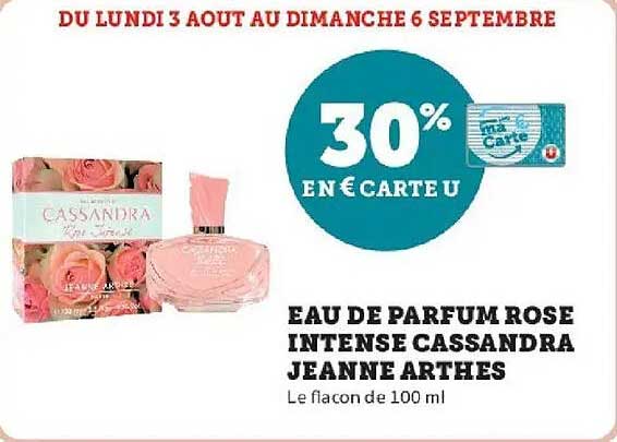 30% EN € CARTE U