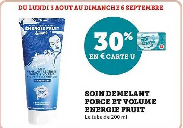 30% EN € CARTE U