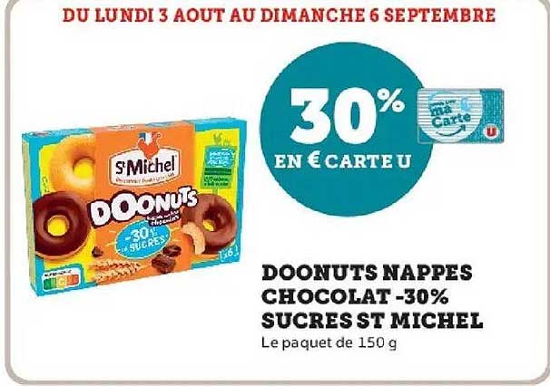 30% EN € CARTE U