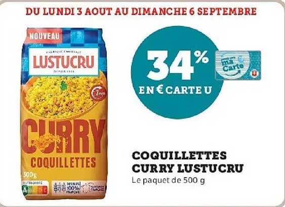 34% en carte U