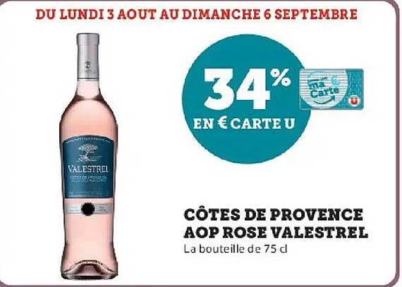 34% EN € CARTE U