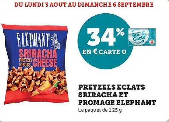 34% EN € CARTE U