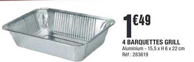4 BARQUETTES GRILL