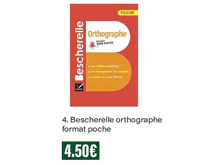 4. Bescherelle orthographe format poche