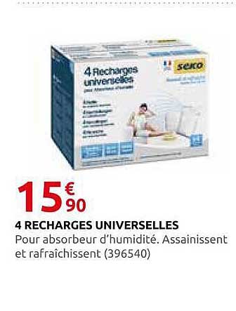 4 RECHARGES UNIVERSELLES