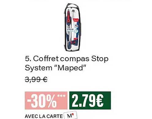 5. Coffret compas Stop System “Maped”