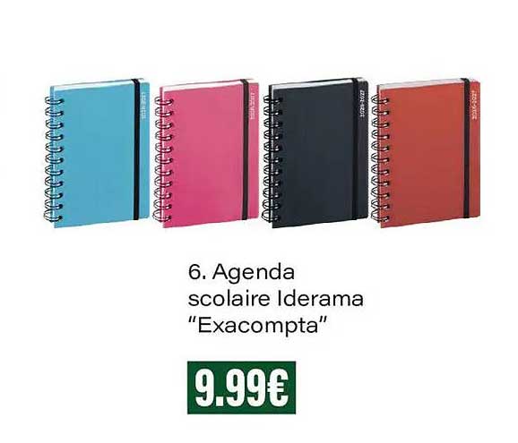 6. Agenda scolaire Iderama “Exacompta”