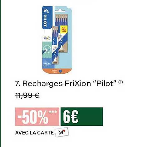 7. Recharges FriXion “Pilot” (1)