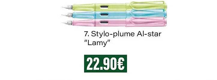 7. Stylo-plume Al-star “Lamy”