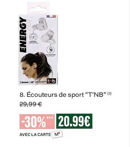 8. Écouteurs de sport “T’NB” (1)