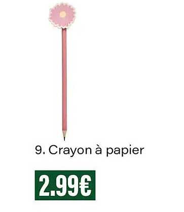 9. Crayon à papier