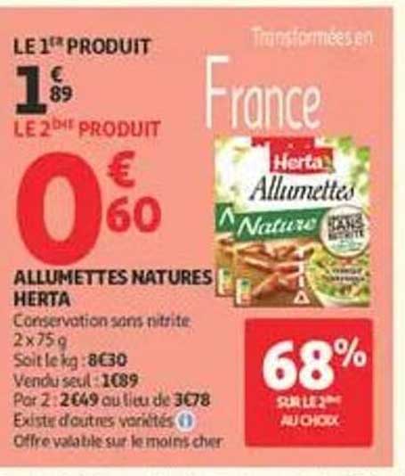 ALLUMETTES NATURES HERTA