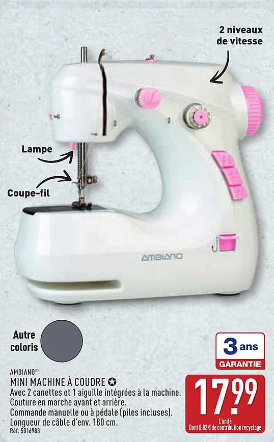 AMBIANO® MINI MACHINE À COUDRE