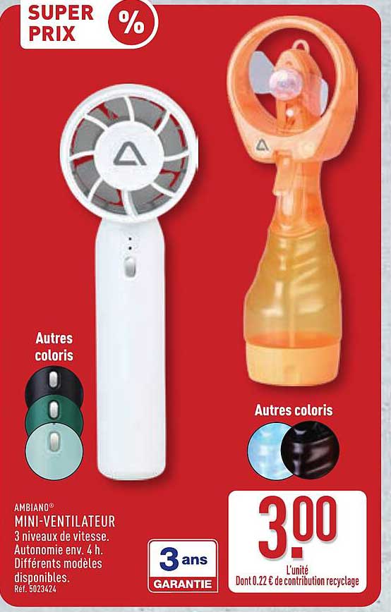 AMBIANO® MINI-VENTILATEUR