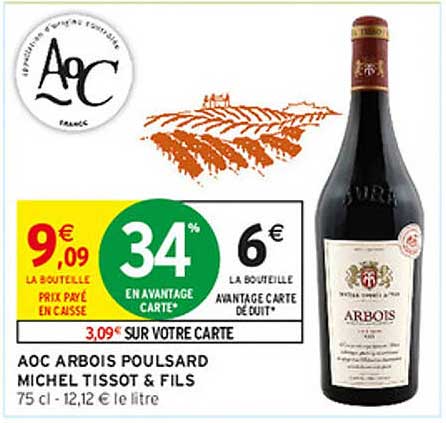 AOC ARBOIS POULSARD MICHEL TISSOT & FILS