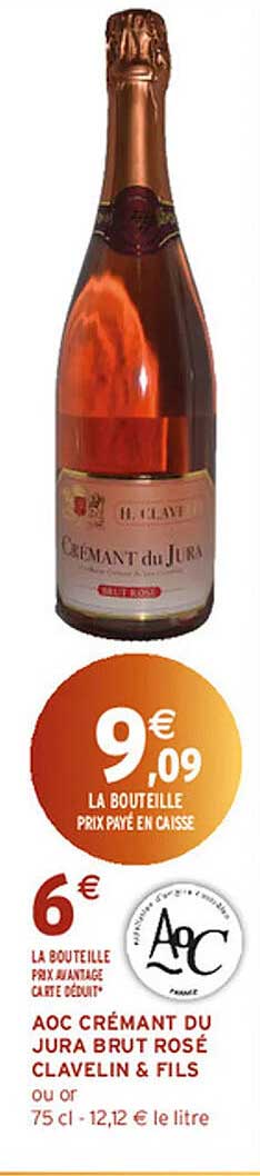 AOC Crémant du Jura brut rosé Clavelin & Fils