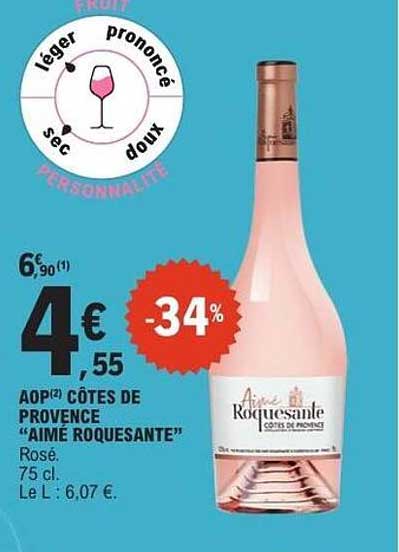 AOP CÔTES DE PROVENCE "AIME ROQUESANTE"