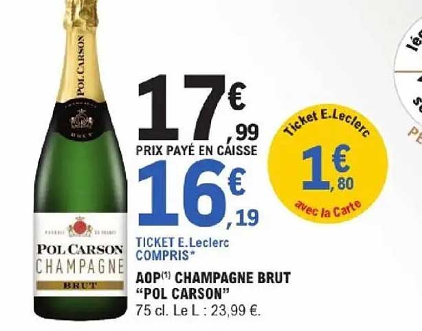 AOP(1) CHAMPAGNE BRUT “POL CARSON”