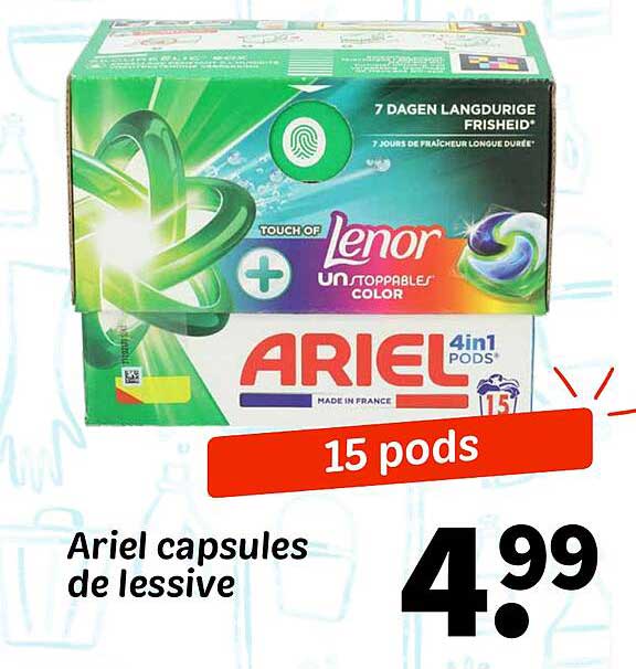 Ariel capsules de lessive