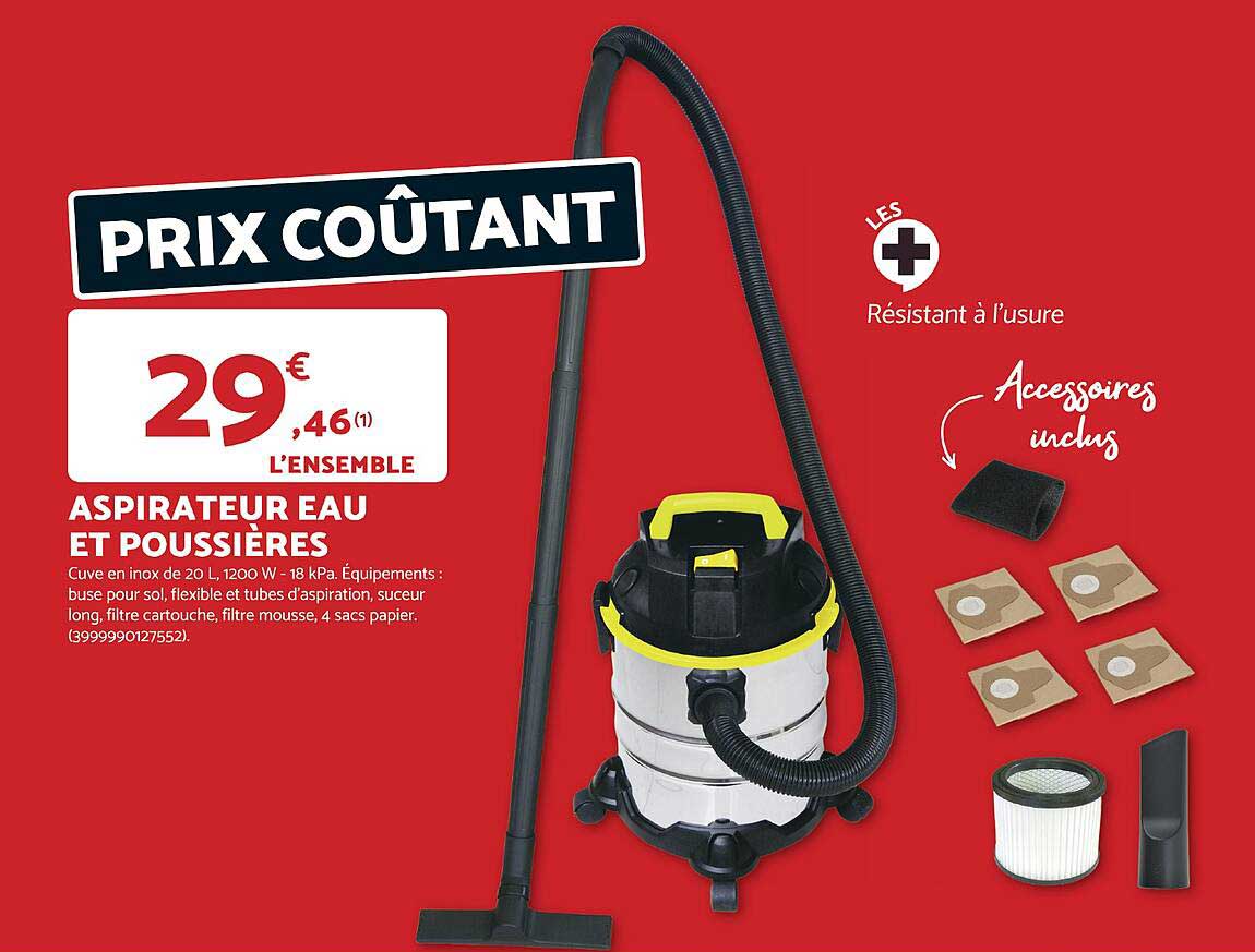 ASPIRATEUR EAU ET POUSSIÈRES