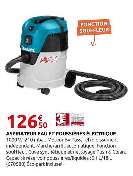 ASPIRATEUR EAU ET POUSSIÈRES ÉLECTRIQUE