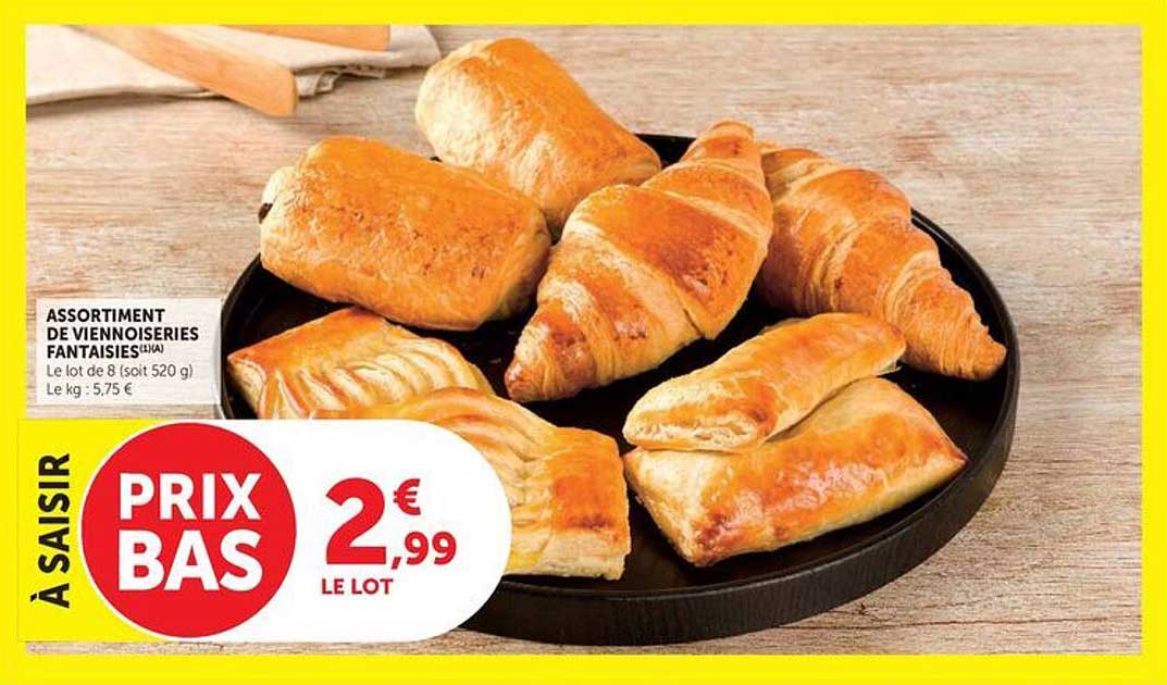 ASSORTIMENT DE VIENNOISERIES FANTAISIES