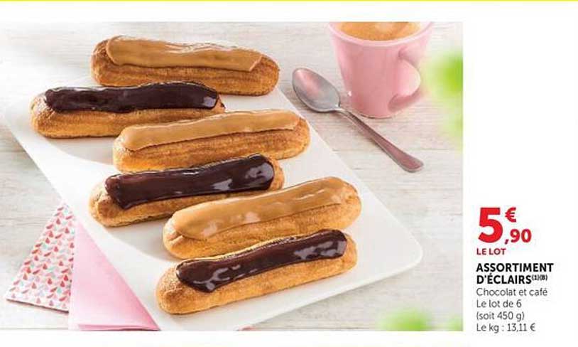 ASSORTIMENT D'ÉCLAIRS