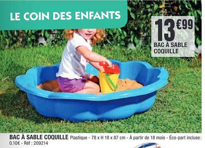 BAC À SABLE COQUILLE