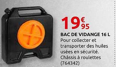 BAC DE VIDANGE 16 L