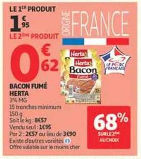 Bacon fumé Herta