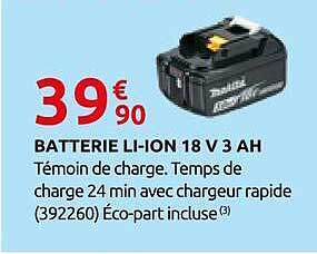BATTERIE LI-ION 18 V 3 AH