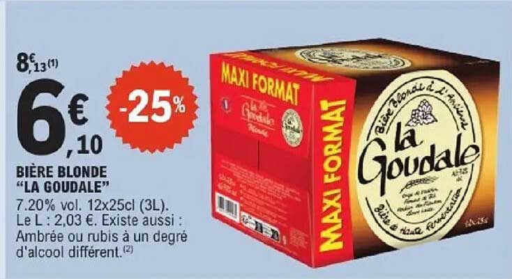 BIÈRE BLONDE "LA GOUDALE"