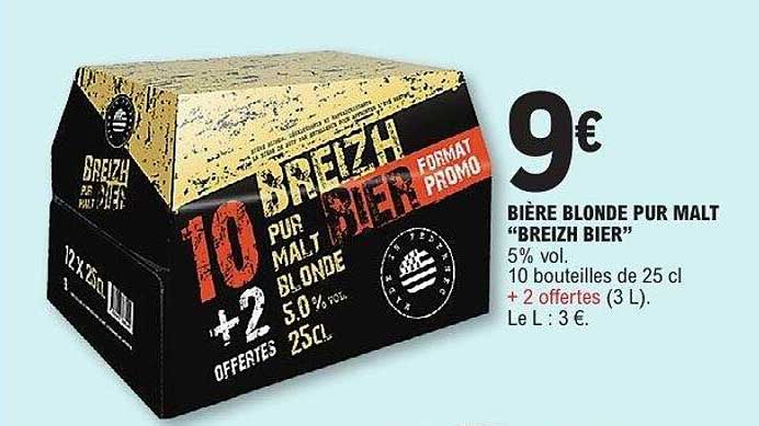 BIÈRE BLONDE PUR MALT “BREIZH BIER”