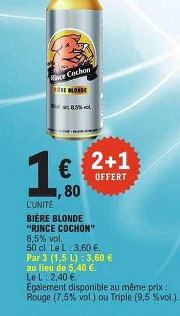 BIÈRE BLONDE “RINCE COCHON”
