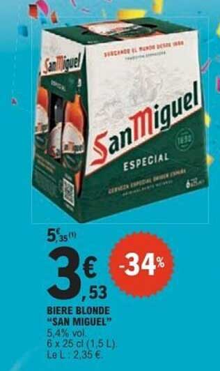 BIERE BLONDE "SAN MIGUEL"