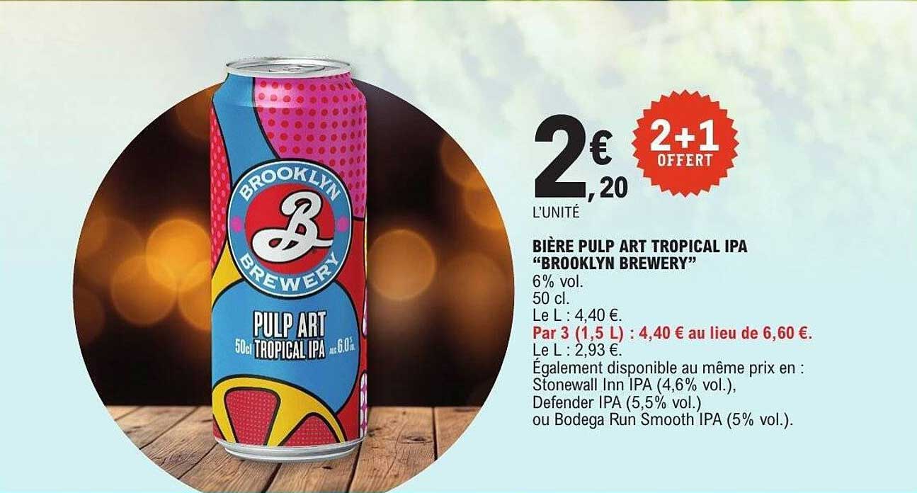 BIÈRE PULP ART TROPICAL IPA “BROOKLYN BREWERY”