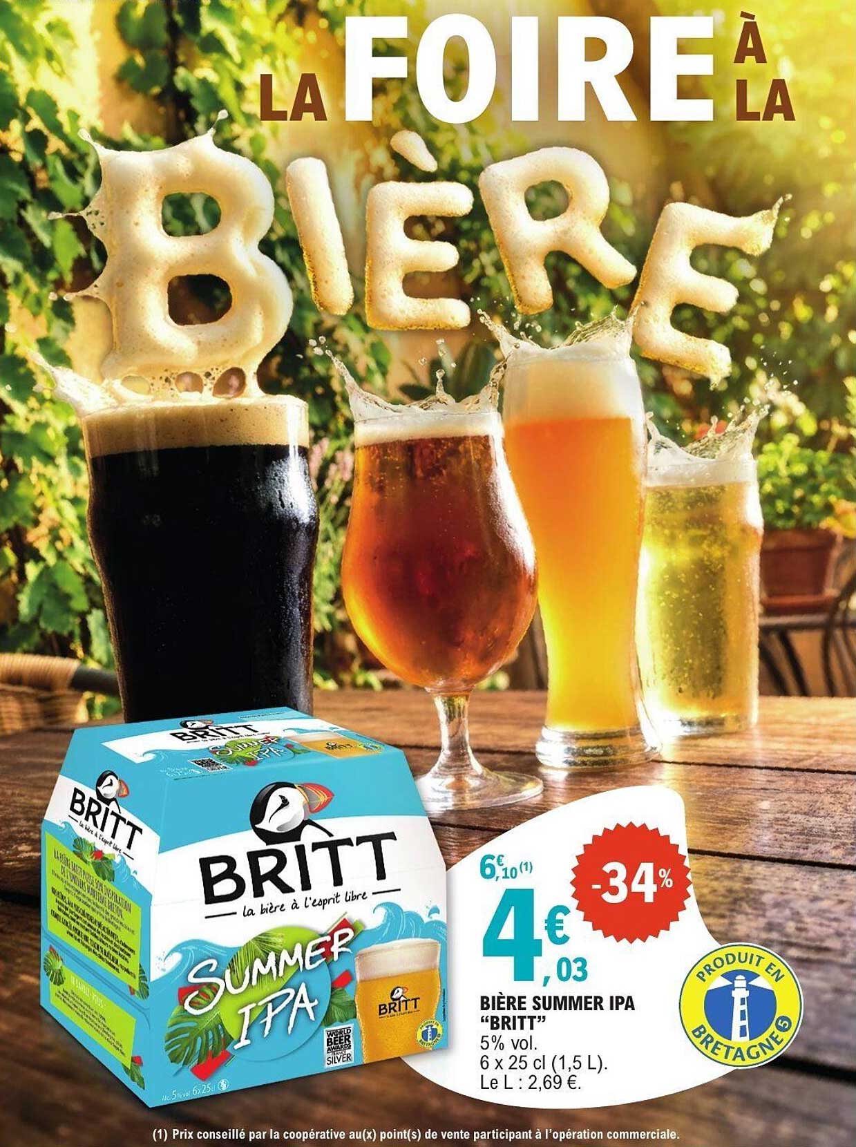 BIÈRE SUMMER IPA "BRITT"