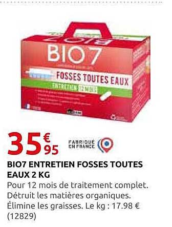 BIO7 ENTRETIEN FOSSES TOUTES EAUX 2 KG