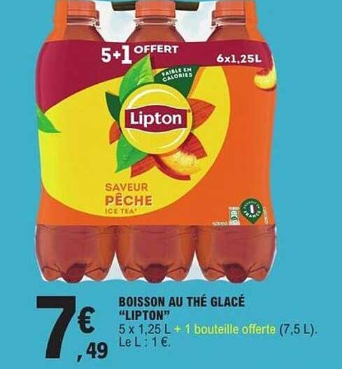 BOISSON AU THÉ GLACÉ "LIPTON"