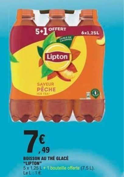 BOISSON AU THÉ GLACÉ "LIPTON"