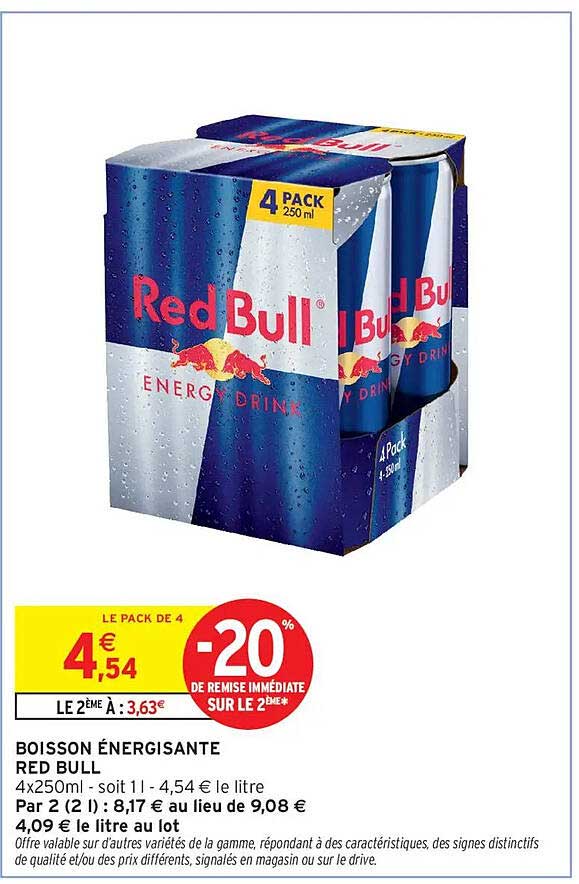 BOISSON ÉNERGISANTE RED BULL