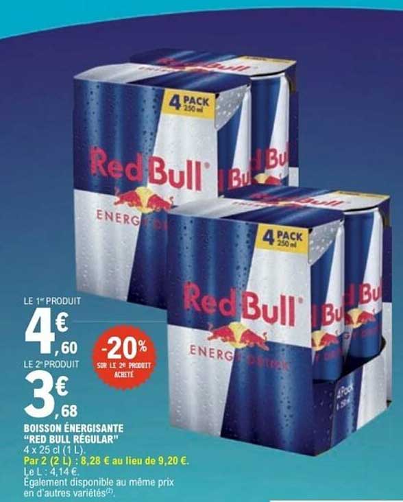 BOISSON ÉNERGISANTE "RED BULL REGULAR"
