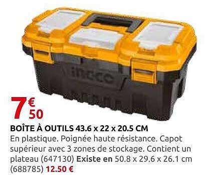 BOÎTE À OUTILS 43.6 X 22 X 20.5 CM
