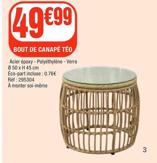 BOUT DE CANAPÉ TÉO